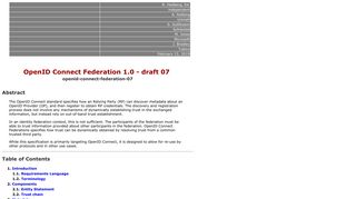 OpenID Connect Federation 1.0 - draft 06