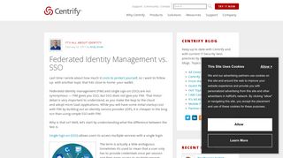 Federated Identity Management vs. SSO (Single Sign On)