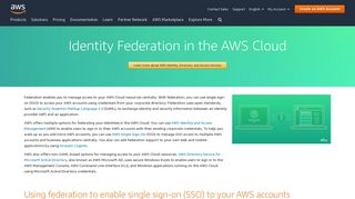 Federation – Amazon Web Services (AWS) - Amazon.com