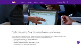 Billing Online | Electronic Invoices | FedEx India