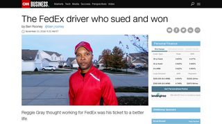 The FedEx driver who sued and won - Business - CNN.com