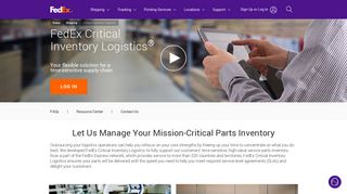 Manage Critical Inventory | FedEx Critical Inventory Logistics