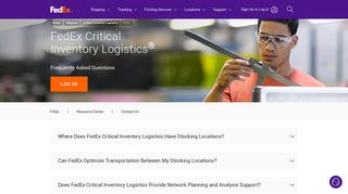 FAQs | FedEx Critical Inventory Logistics