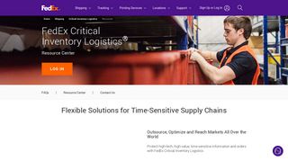 Resources | FedEx Critical Inventory Logistics