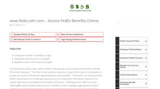 www.fedex.ehr.com - Access FedEx Benefits Online | 16DollarHouse
