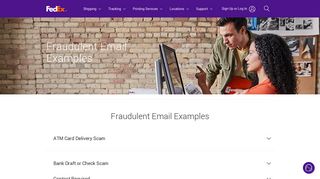 Examples of FedEx Fraudulent Email