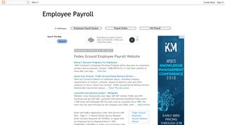 Employee Payroll: Fedex Ground Employee Payroll Website