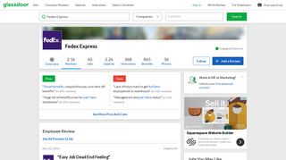 Fedex Express - Easy Job Dead End Feeling | Glassdoor