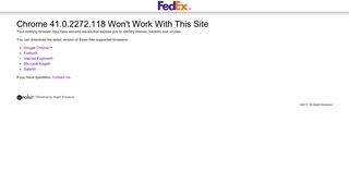 Login- FedEx - Contact Us