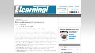 Motivating Employees With Online Learning - Elearning! Magazine