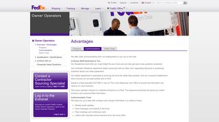 FedEx Custom Critical | Owner Operators | Advantages