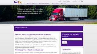 Transportation - FedEx Supply Chain