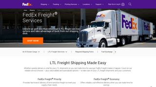 FedEx Freight Shipping Services