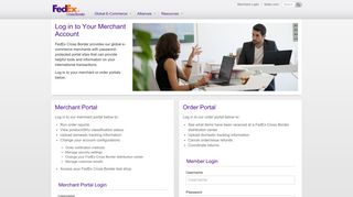 Log in to Your FedEx Cross Border Merchant Account