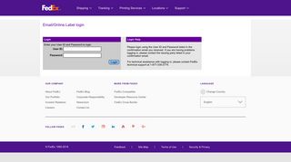 FedEx | Email/Online Label | Login