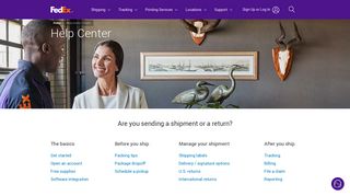 Help Center | FedEx