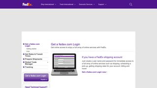 Account Log-in - Online Registration | FedEx China