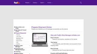 FedEx Ship Manager - Prepare Shipment Online | FedEx Japan