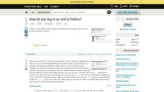 How do you log in as root in Fedora? - Ask Fedora: Community ...