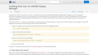 Enabling Root User For GNOME Display Manager - Fedora Project Wiki