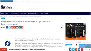 Login as a root from GUI on Fedora 16 | Enable root login in Fedora16 ...