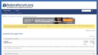 Customize The Login Screen - FedoraForum.org