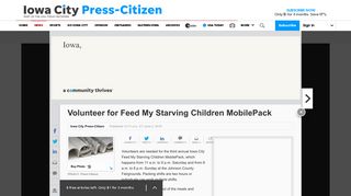 Volunteer for Feed My Starving Children MobilePack