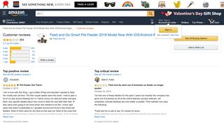 Amazon.com: Customer reviews: Feed and Go Smart Pet Feeder 2018 ...