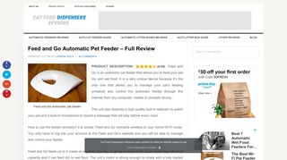 Feed and Go Automatic Pet Feeder Review - Is It Worth The Money?