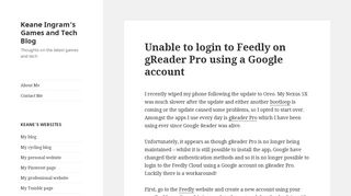 Unable to login to Feedly on gReader Pro using a Google account ...
