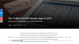 The 10 Best Free RSS Reader Apps in 2018 - Zapier