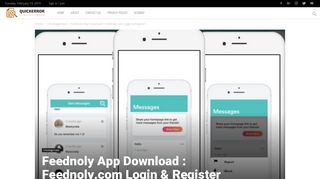 Feednoly App Download : Feednoly.com Login & Register - QuickError