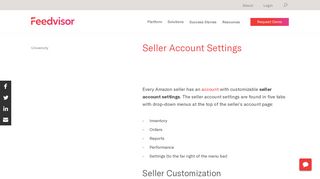 Seller Account Settings | Feedvisor