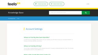 Account Settings | Feefo Support Portal