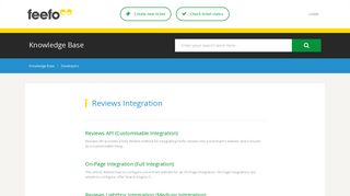 Reviews Integration | Feefo Support Portal