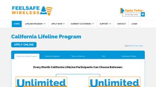 California Lifeline Free Government Phone from FeelSafe Wireless