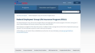 Life Insurance, FEGLI - BENEFEDS.com