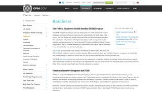 The Federal Employees Health Benefits (FEHB) Program - Healthcare