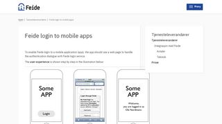 Feide login to mobile apps | Feide