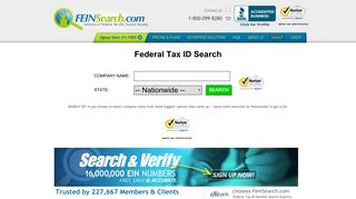 Federal Tax ID Search - FEINSearch.com