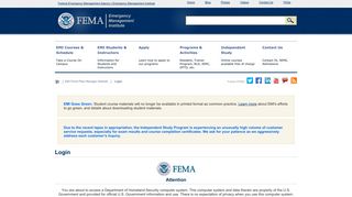 EMI Flood Plain Manager Website | Login - FEMA Training - FEMA.gov