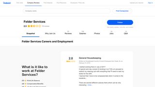 Felder Services Careers and Employment | Indeed.com