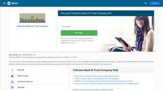 Feliciana Bank & Trust Company: Login, Bill Pay, Customer Service ...