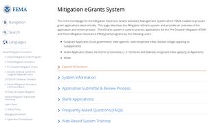 Mitigation eGrants System | FEMA.gov
