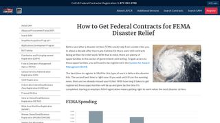 FEMA - US Federal Contractor Registration