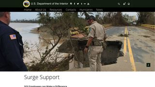 Surge Support | U.S. Department of the Interior