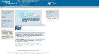 FEMA: Mapping Information Platform: Home