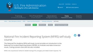 National Fire Incident Reporting System (NFIRS ... - USFA.FEMA.gov