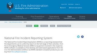 National Fire Incident Reporting System - USFA.FEMA.gov