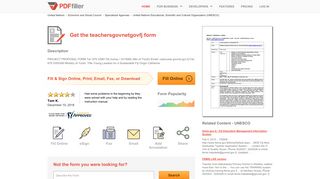 Teachersgovnetgovfj - Fill Online, Printable, Fillable, Blank | PDFfiller